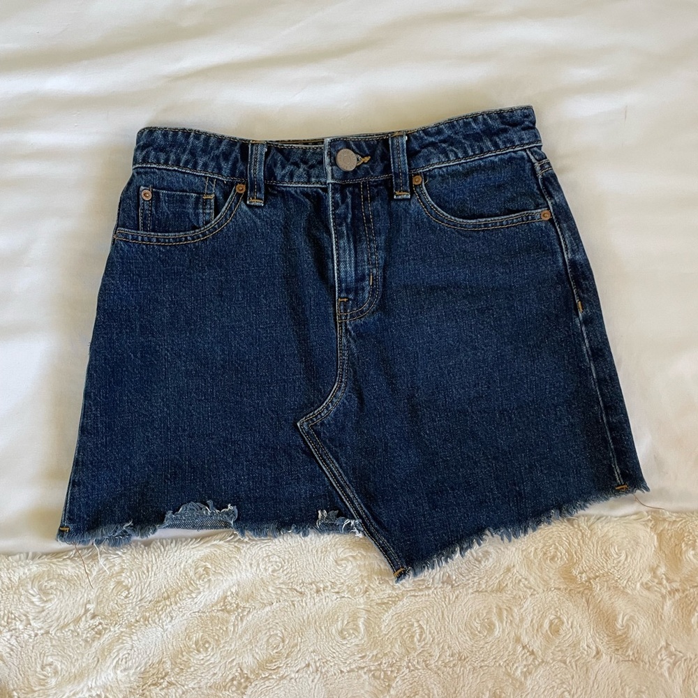 urban outfitters denim mini skirt
